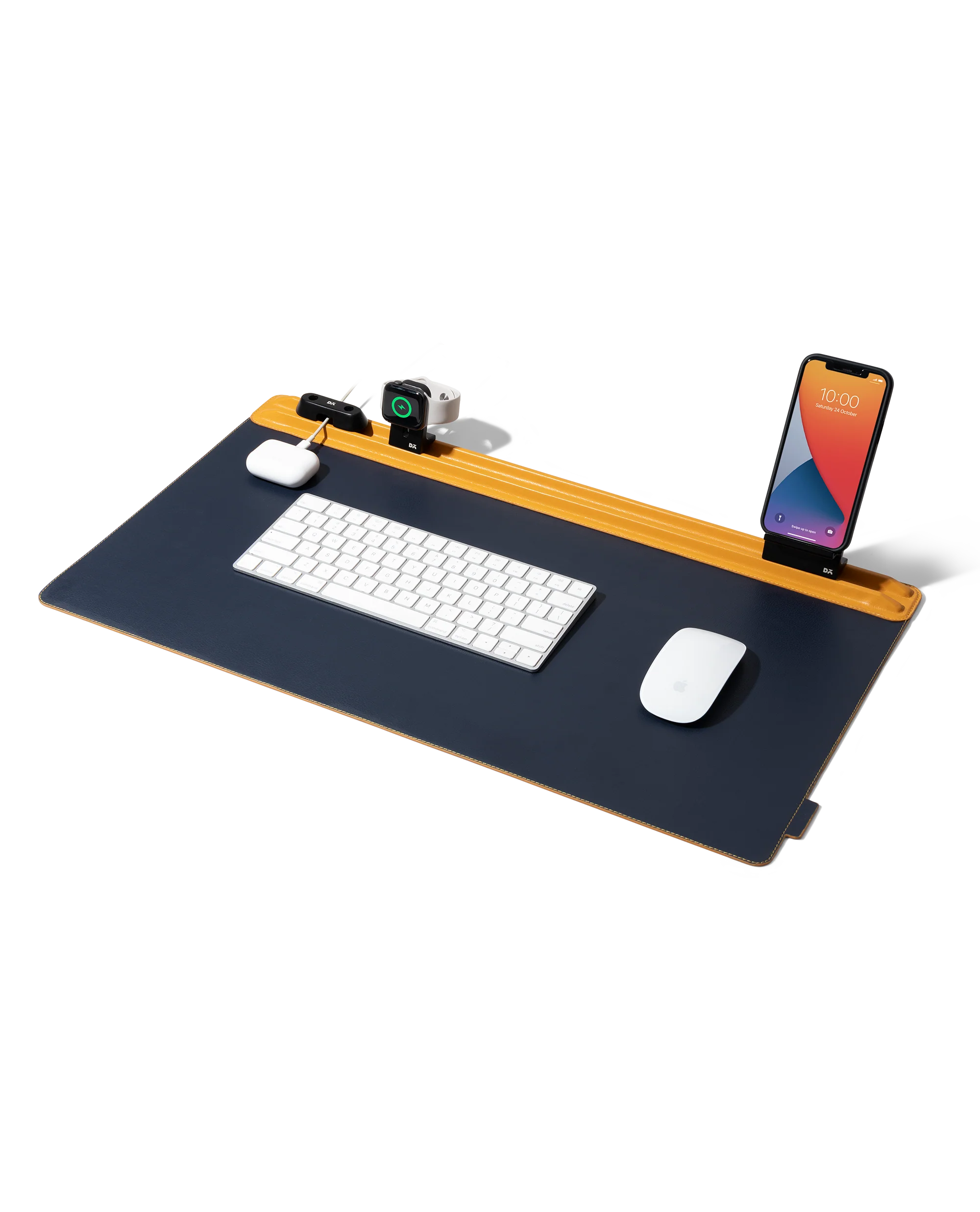 Snap On Organiser Desk Mat with Cable Holder + Phone Mount + Apple Watch Charging Stand - Image 19