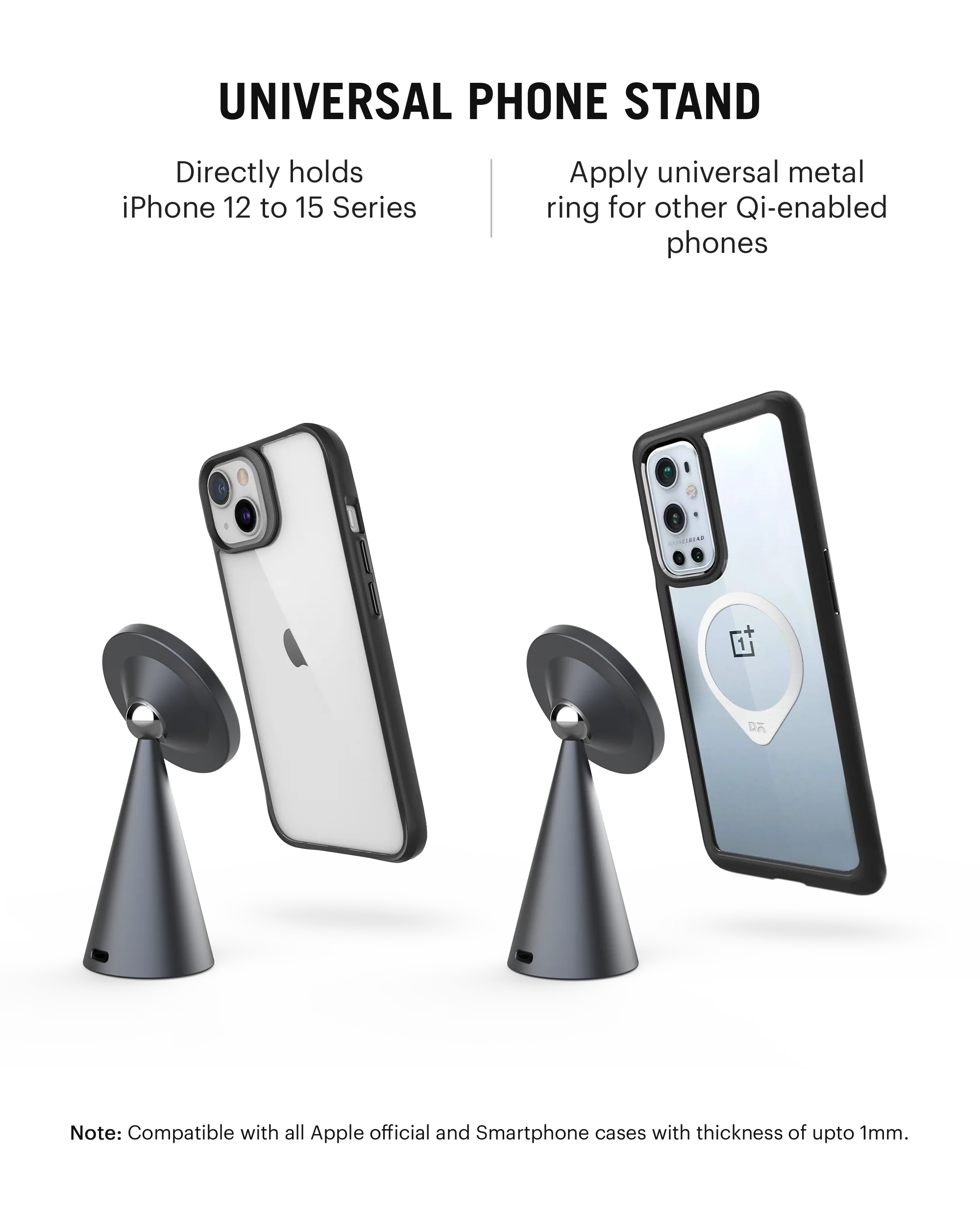 DailyObjects SURGE™ Max Conoid Magnetic Wireless Charger (15W) - Image 4